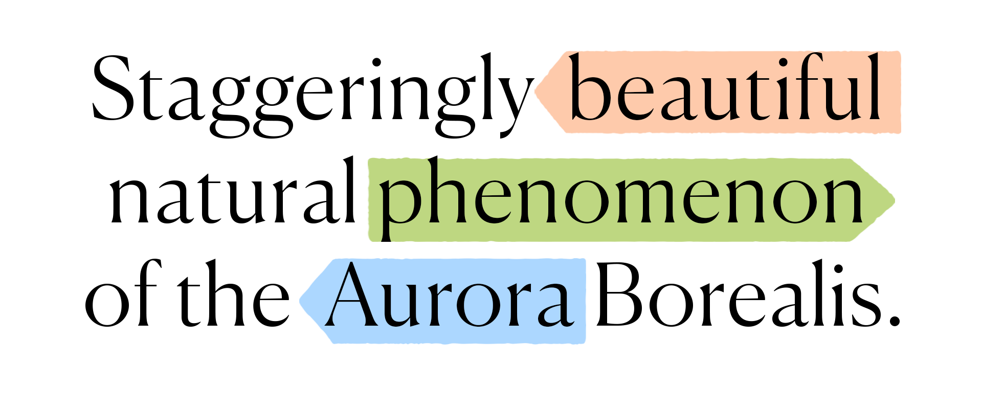 Branded text: Northern Lights Break