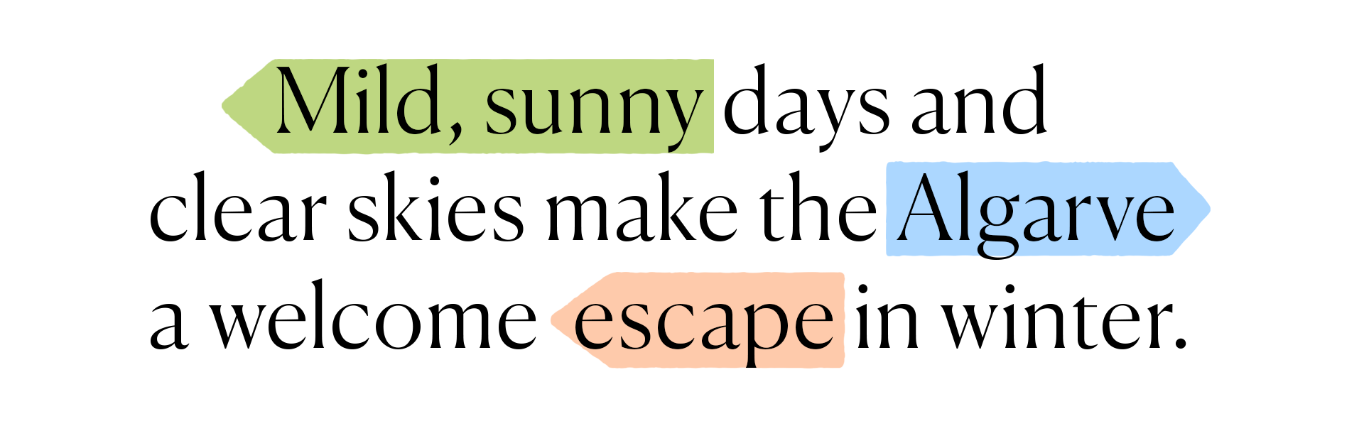 Branded text: Walking Winter in the Algarve