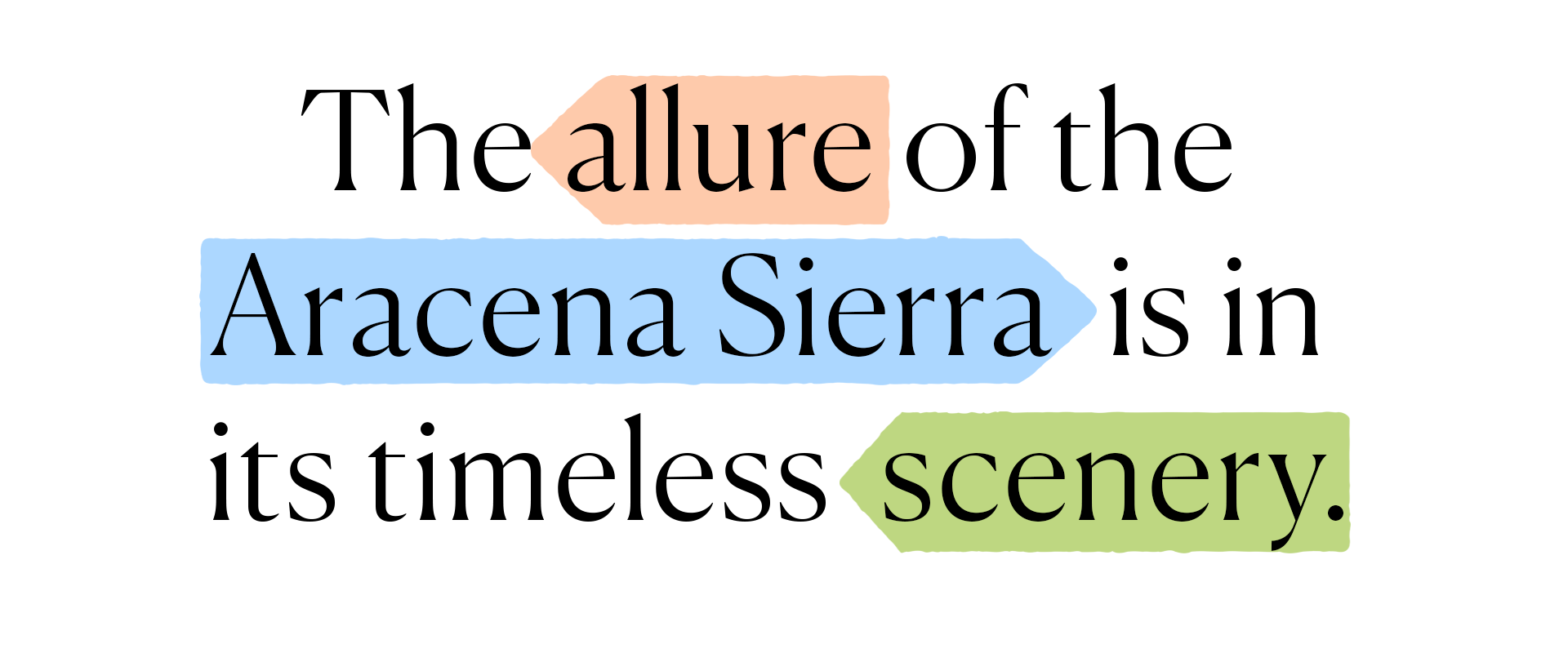 Branded text: Aracena Sierra