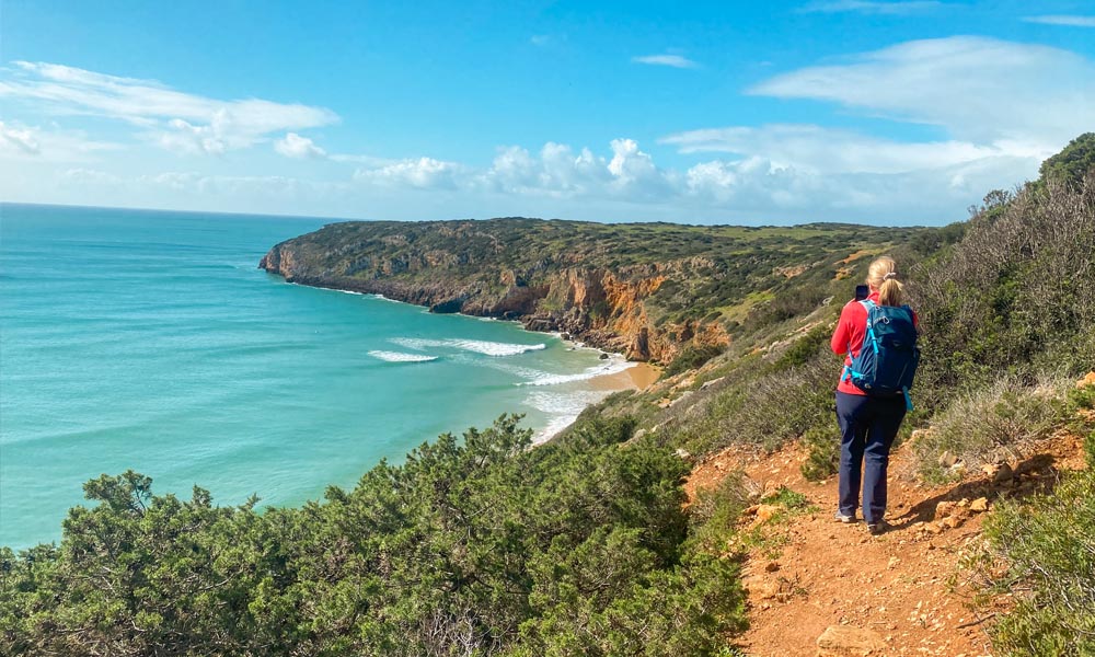 Wildflower meadows and cliffs along the Algarve Fisherman's Trail