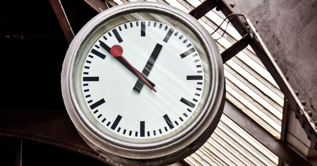 Swiss Railways Clock Slow Lane Inntravel